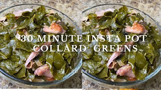 30 Minute Insta Pot Collard Greens [upl. by Srevart]