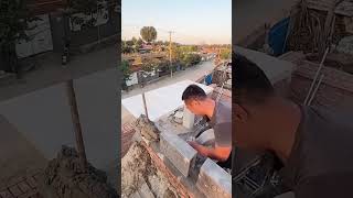 Roof eaves stone tile installation process [upl. by Sweatt787]