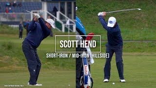 Scott Hend golf swing short amp midIron  Betfred British Masters Hillside May 2019 [upl. by Ocirederf]