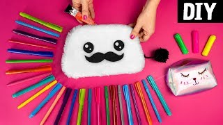 DIYS KAWAII 😻 3 Estojos fofinhos para Volta às Aulas 💜 DIY Necessaire [upl. by Devaney]