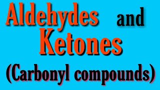 Aldehydes and ketones BSC 2nd year organic chemistry notes carbonyl compounds organic chemistry [upl. by Leik]