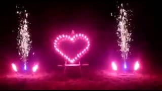 ♥ Herz Lichterbild Feuerschrift Hochzeit ♥ 🎆PYROSCHOB amp SHOP🎆 ✔ [upl. by Korns]