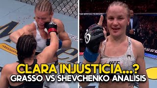 ¡INEXPLICABLE  ¿Valentina Shevchenko le GANÓ REALMENTE a Alexa Grasso  ANALISIS [upl. by Anoyi]