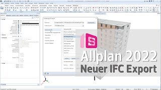 Allplan 2022 Export IFC Files [upl. by Nnaitsirhc]