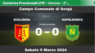 ScaligeraNapoleonica Campionato Juniores Provinciali U19 Elite 2°Fase Girone A [upl. by Hoffarth956]