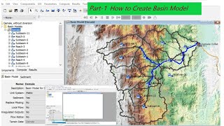 HECHMS hydrology Creating Basin Model in HECHMS  Part 1 [upl. by Neelloj537]