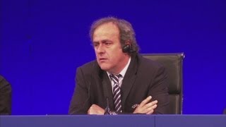 Platini wants Blatter to remain President for Rio 2014 [upl. by Ynittirb]