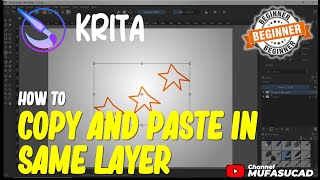 Krita How To Copy And Paste In Same Layer [upl. by Ateiluj681]