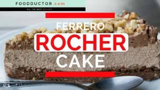 Ferrero Rocher Cake Recipe  FERRERO ROCHER DOUBLE CHOCOLATE NUTELA CAKE [upl. by Gwynne]