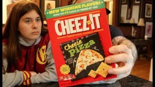 New Cheese Pizza Cheez It Review [upl. by Loftus]