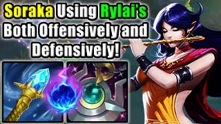 Soraka Using Rylais for Offense and Defense  Diamond Support  Patch 1413 [upl. by Joela]