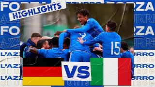 Highlights GermaniaItalia 23  Under 19  Élite Round [upl. by Gusta]