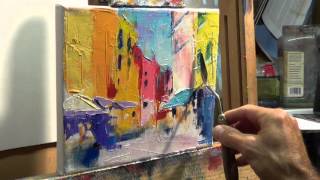 How to Oil Paint Tips tricks with the palette knife [upl. by Launam]