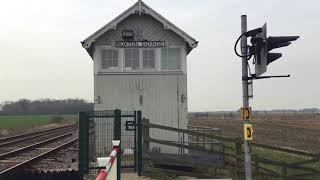 Roxton Sidings Level Crossing Lincs Saturday 07042018 [upl. by Sancho]