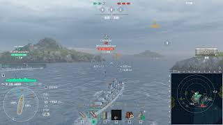 World of Warships  Los Andes in 3vs3 Brawl  Unsinkable [upl. by Nodnyl]