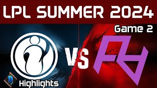 IG vs RA Highlights Game 2 LPL Summer 2024 Invictus Gaming vs Rare Atom by Onivia [upl. by Naitsyrk]