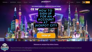 How to register an account at Jackpot City Casino [upl. by Esac940]