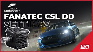 Forza Motorsport BEST Fanatec CSL DD Force Feedback Settings [upl. by Wina685]