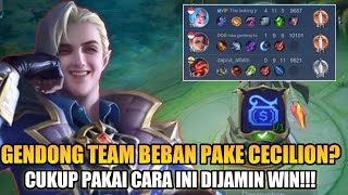 MATCH SUPER MENEGANGKAN GENDONG TEAM BEBAN DGN CECILION BUILD CECILION TERSAKIT 2023 [upl. by Rakel523]