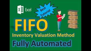 MS Excel  FIFO inventory Valuation Method in Excel Fully Automated Tutorial [upl. by Eirroc]