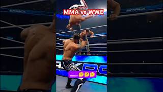 is WWE real or fake  WWE vs MMA fighter fight [upl. by Ayar]