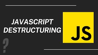 Javascript Destructuring  Short Version [upl. by Lari]