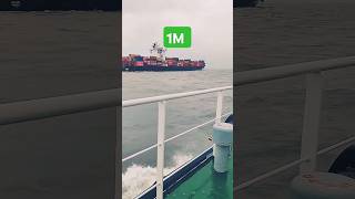 Container ship  ttfsealife containership navylife trendingreels shorts shortvideo videoviral [upl. by Eisnyl982]