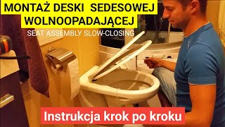 Jak zamontować deskę sedesową wolnoopadająca Montaż deski wolnoopadającej WC COOKEampLEWIS CASTORAMA [upl. by Zusman]