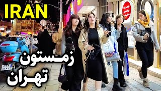 Winter Walk in Tehran on Our IRAN Tour  🇮🇷 [upl. by Screens]