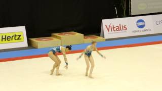 Gymnastics FIG Acro World Cup Maia 2014 WP Balance FRA [upl. by Nennerb56]