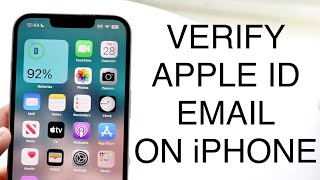 How To Verify Apple ID Email Address On iPhone 2023 [upl. by Ahtekal]