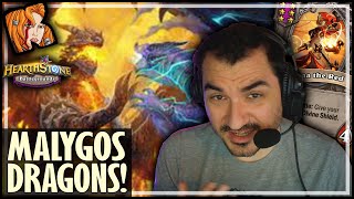 HOW MALYGOS PLAYS DRAGONS  Hearthstone Battlegrounds [upl. by Crary]