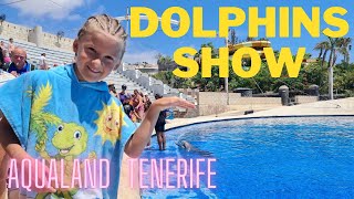 Aqualand Dolphins Show Tenerife July 2022  4k [upl. by Austin]