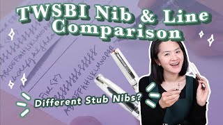 TWSBI Fountain Pen Nib amp Line Comparison [upl. by Yla]