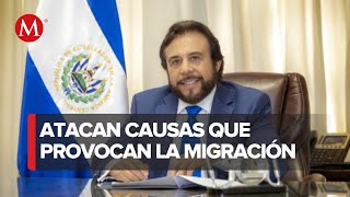 Vicepresidente de El Salvador destaca reducción de migración por políticas antipandillas [upl. by Quennie787]