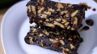 NoBake Chocolate Biscuit Cake Recipe  Easy Biscuit Cake Recipe [upl. by Legnalos]