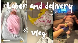 LABOR AND DELIVERY VLOG  induced at 39 weeks  8lb baby [upl. by Anaes]