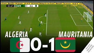 الجزائر 01 موريتانيا أبرز أحداث المباراة • محاكاة لعبة فيديو AFCON2023 [upl. by Eniarrol715]