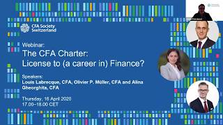 The CFA Charter Licence to a career in Finance [upl. by Atniuqal10]