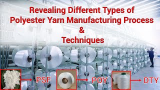 Polyester Yarn Manufacturing Techniques  POY DTY FDY Manufacturing and End Use  TexKnow Ep 1 [upl. by Pogah]