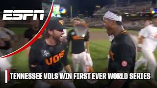 TENNESSEE VOLS WIN FIRST NATIONAL CHAMPIONSHIP IN PROGRAM HISTORY 🏆  Mens College World Series [upl. by Amadus217]