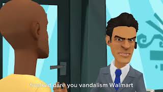 little Bill vandalism Walmart got caught grounded enjoyed video [upl. by Netnilc]