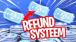 ZO WERKT HET REFUND SYSTEEM Vraag hier je VBUCKS terug in FORTNITE [upl. by Nnael]