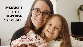 Overnight Cloth Diapering My Toddler • Florida Grown Adventure [upl. by Crin891]