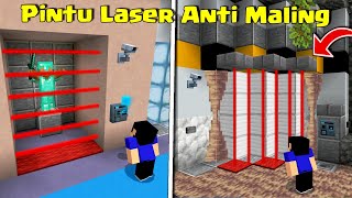 PINTU DAN RUANG RAHASIA ANTI MALING TERAMAN DI MCPE [upl. by Leikeze]