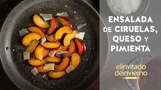 Ensalada de ciruelas con queso y pimienta negra refrescante ligera y sencilla para el verano [upl. by Nam]