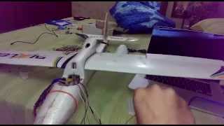 Rc Electric Glider  Servo  MPU6050  Arduino Uno [upl. by Ahtrim]