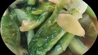 Stir fry romaine lettuce chinese styleromaine salad fry with sesame oilsalad untuk diet [upl. by Le]