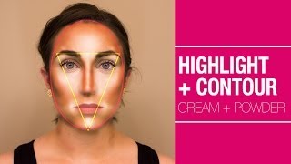 Highlight  Contour Cream  Powder [upl. by Slrahc]