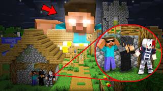 HEROBRINE Attacked Our World In Minecraft 😱 Ft junkeyy [upl. by Grobe]